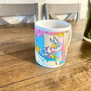 1994 Warner Bros Oversized Coffee Mug – Lola Bunny in Bathtub – Bugs Bunny🔥